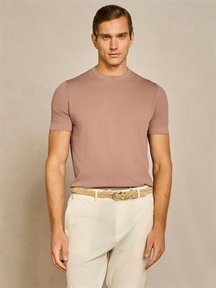 Bisiklet Yaka Kısa Kollu T-shirt