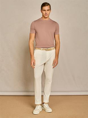 Bisiklet Yaka Kısa Kollu T-shirt