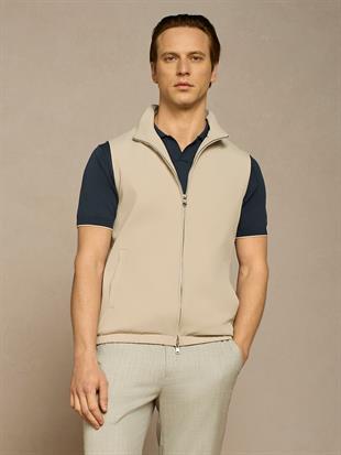 Cep Detaylı Fermuarlı Yelek