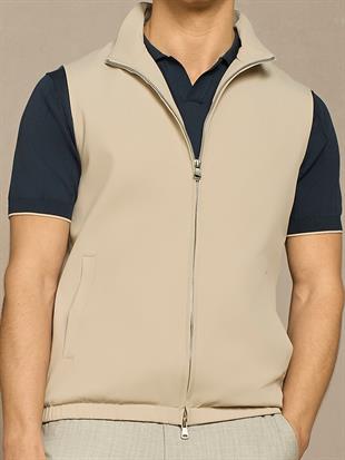 Cep Detaylı Fermuarlı Yelek