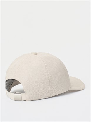 Ekru Keten Şapka