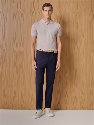 Ekru Kısa Kollu Triko