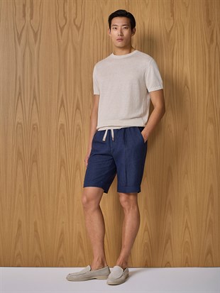 Ekru Kısa Kollu Triko