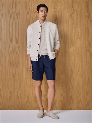 Ekru Kısa Kollu Triko