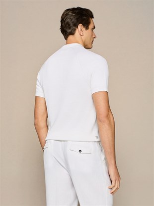 Ekru Polo Yaka Triko