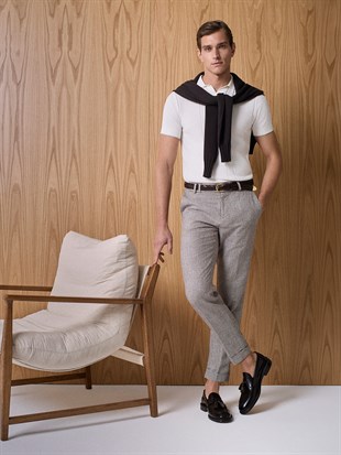 Ekru Polo Yaka Triko