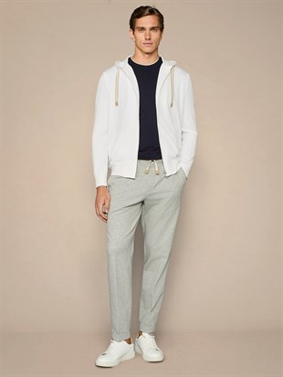 Ekru Uzun Kollu Hırka