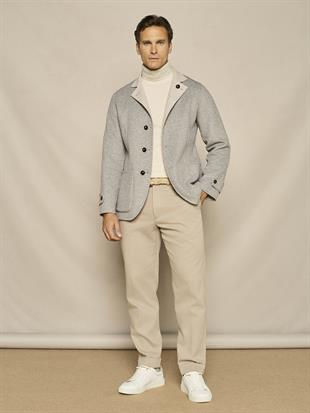 Gri Çift Taraflı Yün Ceket