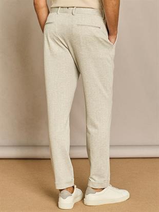 Gri Çizgili Belden Lastikli Jogger Pantolon