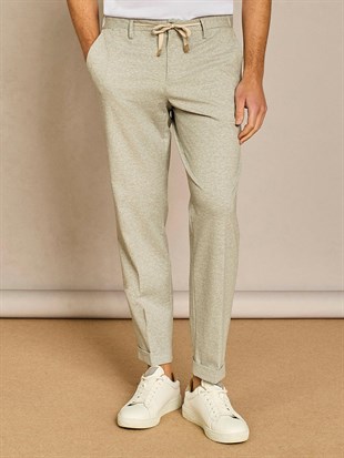 Gri Düz Kesim Jogger Pantolon