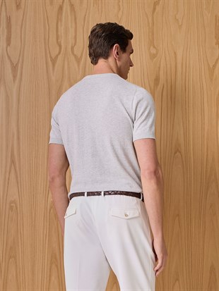 Gri Kısa Kollu T-shirt