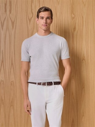 Gri Kısa Kollu T-shirt