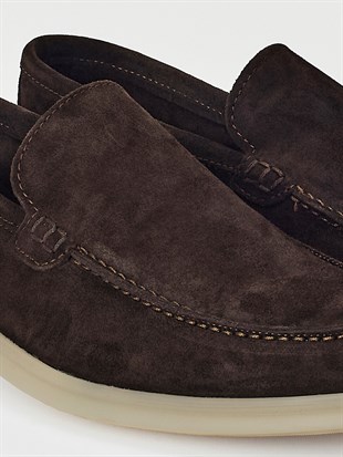Kahverengi Süet Loafer