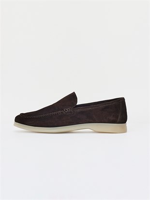 Kahverengi Süet Loafer