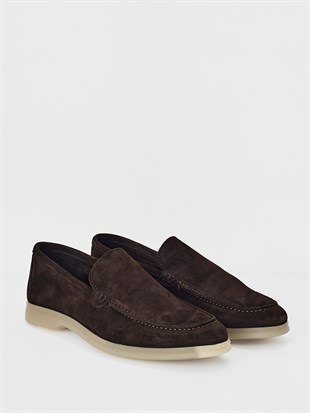 Kahverengi Süet Loafer
