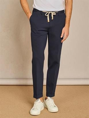 Lacivert Düz Kesim Jogger Pantolon