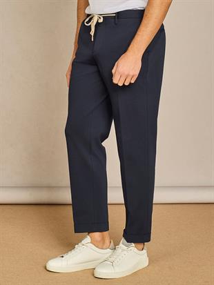 Lacivert Düz Kesim Jogger Pantolon