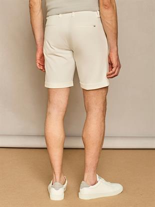 Pamuk Karışımlı Beyaz Kısa Şort