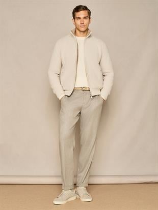 Yün Detaylı Triko Hırka