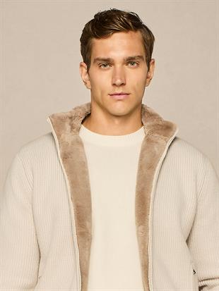 Yün Detaylı Triko Hırka