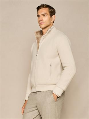 Yün Detaylı Triko Hırka