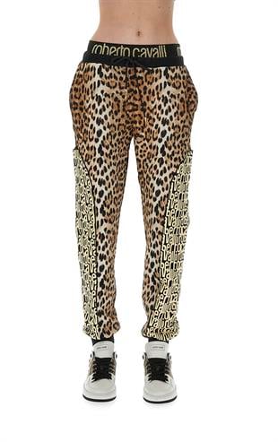Leopar Desen Jogger Pantolon