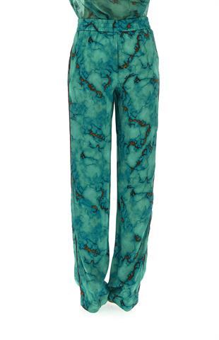 Mermer Efekt Rahat Kesim Spor Pantolon