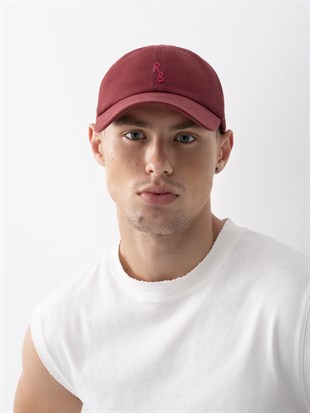 Bordo Baseball Şapka