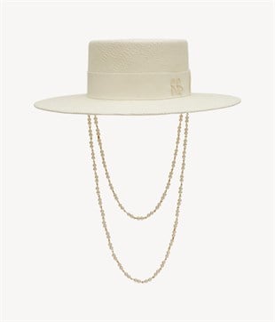 Hasır Canotier Şapka