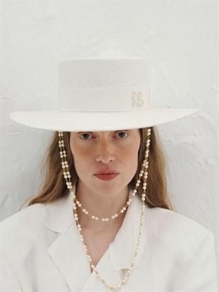 Hasır Canotier Şapka