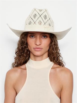 Logo Detaylı Kovboy Şapka