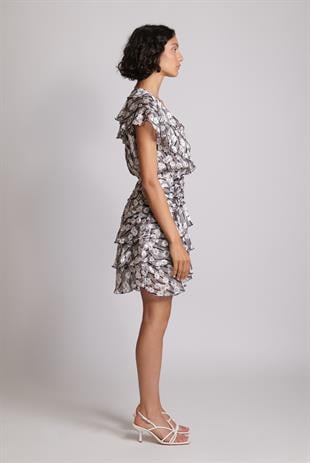 Kat Kat Floral Desenli Mini Elbise