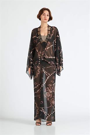 SADH Maksi Boy Transparan Elbise