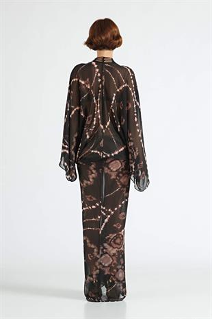 SADH Maksi Boy Transparan Elbise