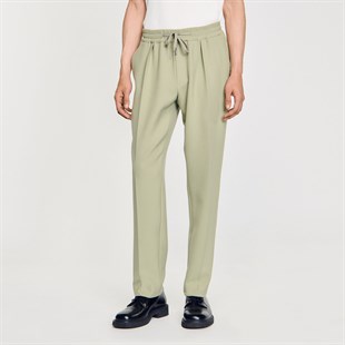 Açık Haki Belden Bağlamalı Pantolon