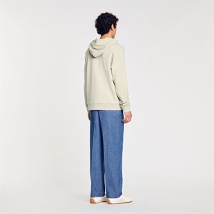 Açık Haki Logo Kapüşonlu Sweatshirt