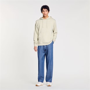 Açık Haki Logo Kapüşonlu Sweatshirt