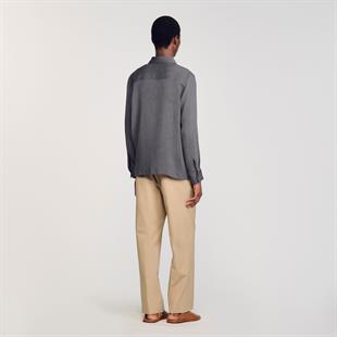 Antrasit Fermuar Kapama Ceket