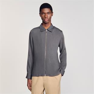 Antrasit Fermuar Kapama Ceket