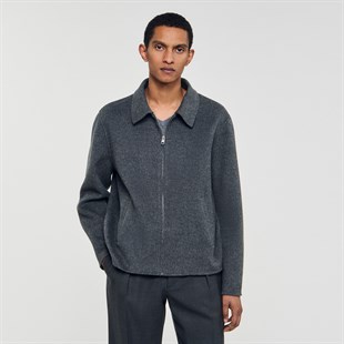 Antrasit Fermuarlı Ceket