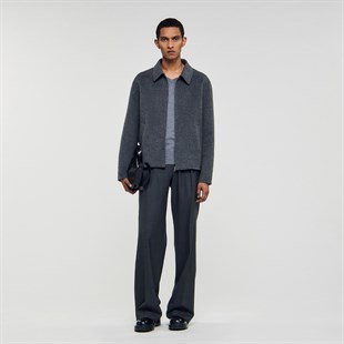 Antrasit Fermuarlı Ceket