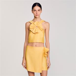 Çiçek Aplikeli Üst