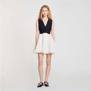 Çift Parça Görünümlü Mini Elbise