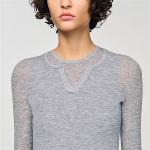 Çift Parça Görünümlü Triko