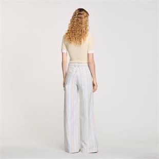 Çizgili Pamuklu Pantolon