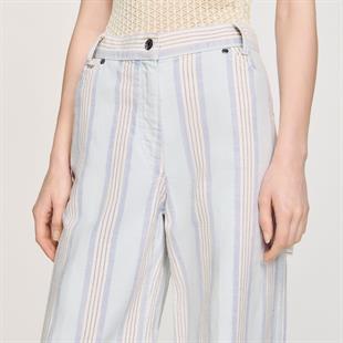 Çizgili Pamuklu Pantolon