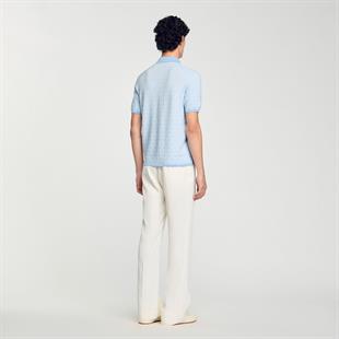 Cross Desenli Polo Yaka T-shirt