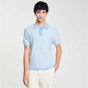 Cross Desenli Polo Yaka T-shirt