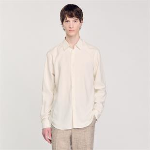 Düz Kesim Beyaz Gömlek