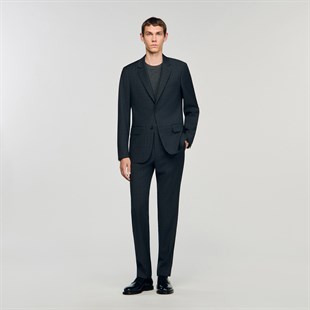 Düz Kesim Yün Blazer